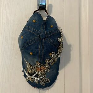 Jean denim flower hat